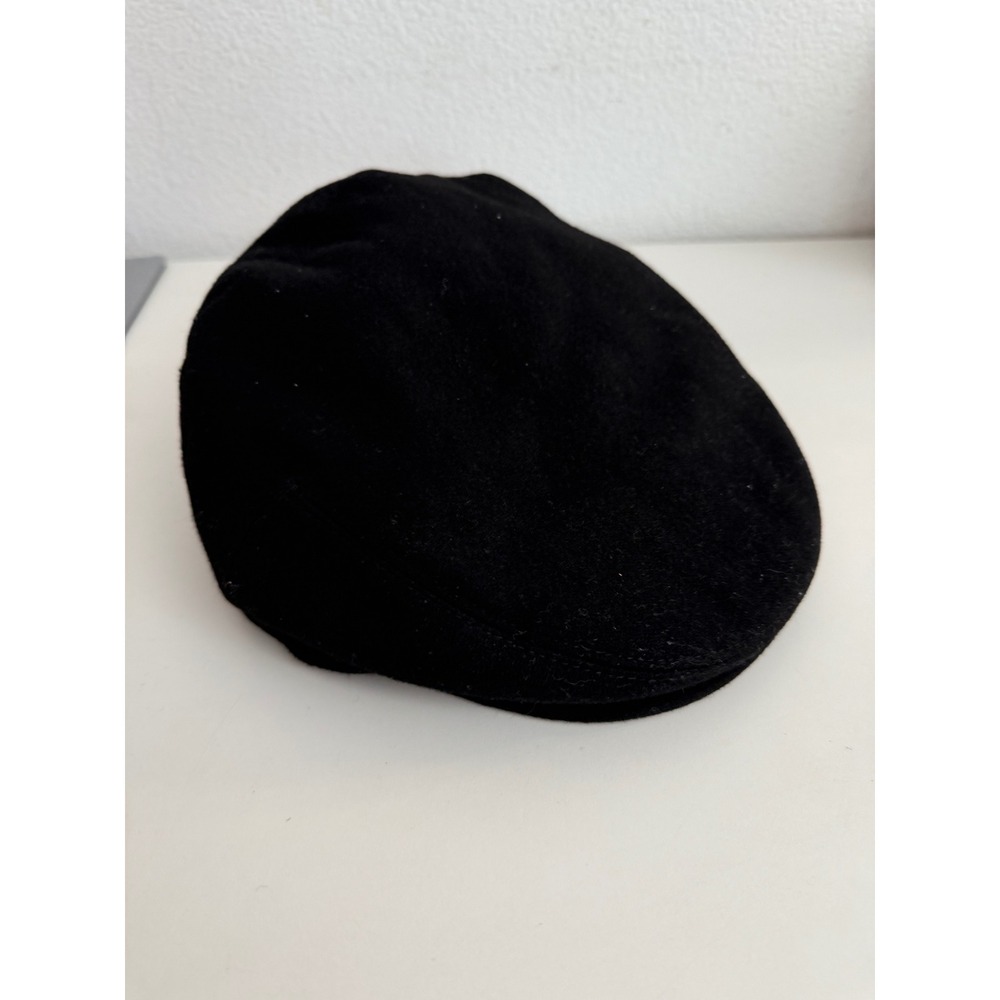 Epoch Hats Company Black Flat Cap Newsboy Quilted Plaid Lining American Classics